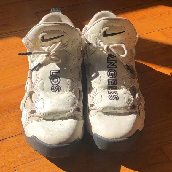 Nike Air More Money Los Angeles White High Top Sneaker Basketball Fashion - Picture 6 of 13